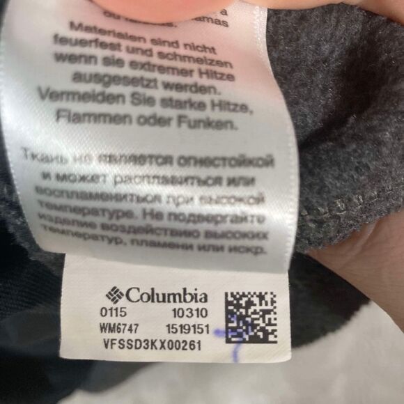 Columbia Steens Mountain Vest Men’s XXL Charcoal Heather Fleece Full Zip Pockets - Picture 9 of 9